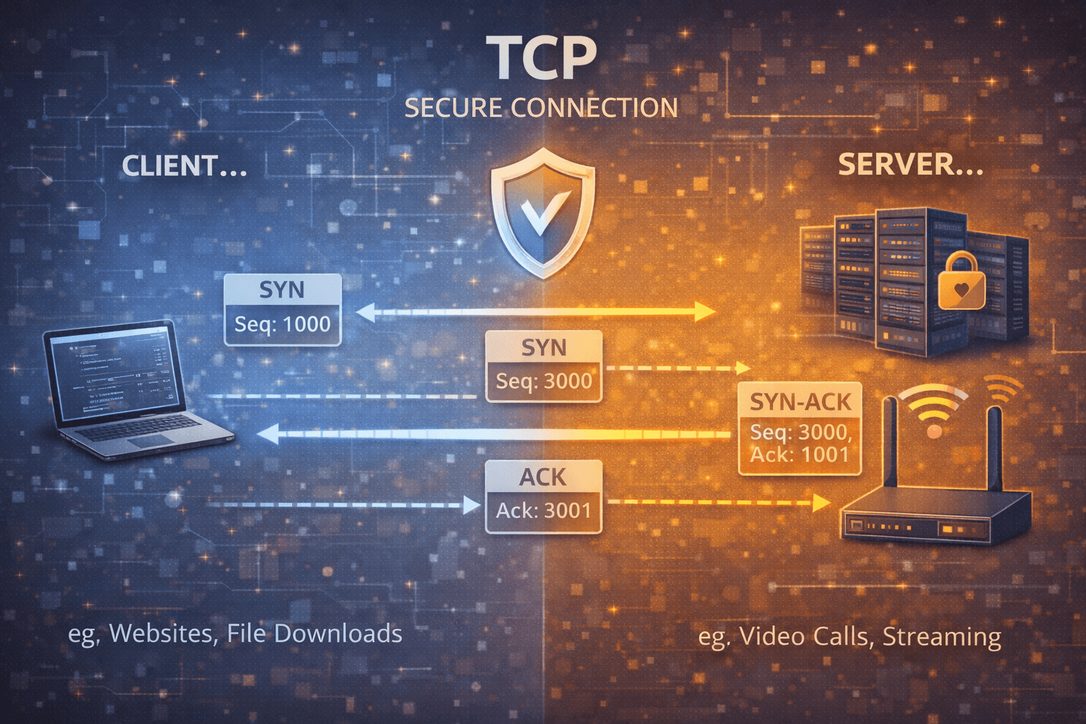 TCP Working: 3-Way Handshake & Reliable Communication